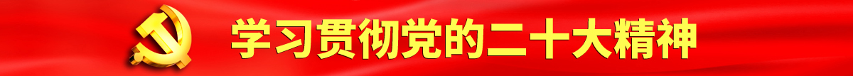 黑吊干骚B认真学习贯彻落实党的二十大会议精神